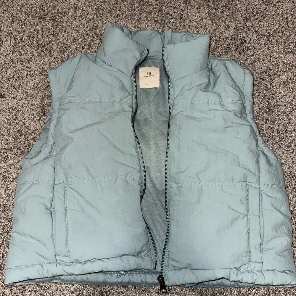 Mint Puffer Vest